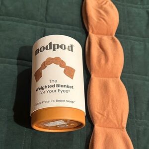 Nod Pod Weighted Eye Blanket - Orange